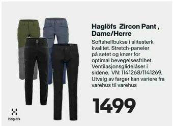 XXL Sport Haglöfs Zircon Pant Dame/Herre tilbud