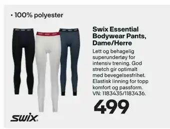 XXL Sport Swix Essential Bodywear Pants, Dame/Herre tilbud