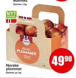 Spar Norske plommer tilbud