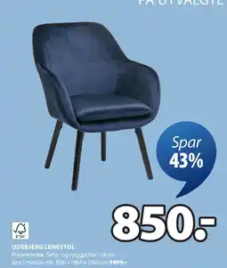 JYSK UDSBJERG LENESTOL tilbud