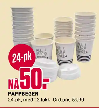 Europris PAPPBEGER tilbud