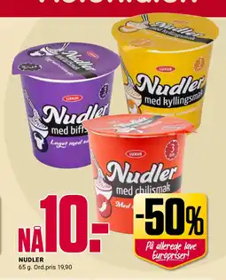 Europris NUDLER tilbud