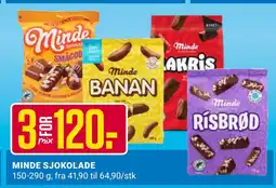 Europris MINDE SJOKOLADE tilbud