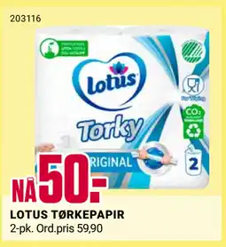 Europris LOTUS TØRKEPAPIR tilbud