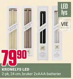 Europris KRONELYS LED tilbud