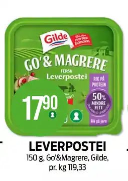 Kiwi LEVERPOSTEI tilbud