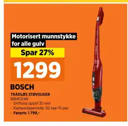 POWER TRÅDLØS STØVSUGER tilbud