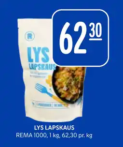 Rema 1000 LYS LAPSKAUS tilbud