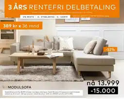 Skeidar Hedda Modulsofa tilbud