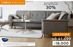 Skeidar Stressless Flora M/tre tilbud