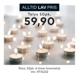 Skeidar Telys 50pk tilbud