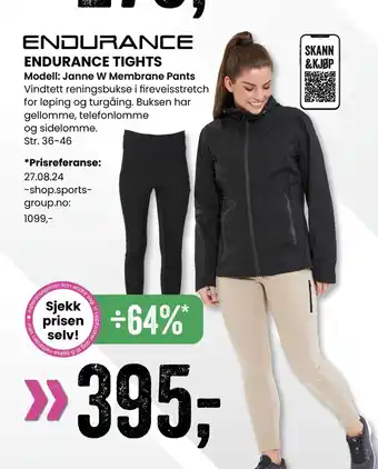 Sport Outlet ENDURANCE TIGHTS tilbud