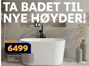 Megaflis Celeste Treviso badekar tilbud