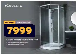 Megaflis Celeste Primero dusjkabinett satin tilbud