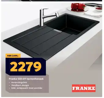 Megaflis Franke SID 611 tectonitevask tilbud