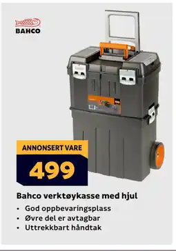 Megaflis Bahco verktøykasse med hjul tilbud