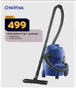 Megaflis Nilfisk Buddy II 12 tørr- og våtsuger tilbud
