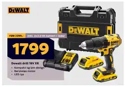 Megaflis Dewalt drill 18V XR tilbud