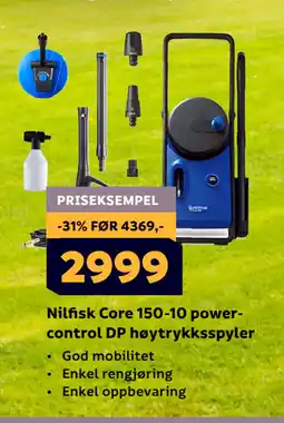 Megaflis Nilfisk Core 150-10 powercontrol DP høytrykksspyler tilbud