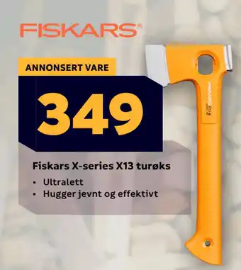 Megaflis Fiskars X-series X13 turøks tilbud