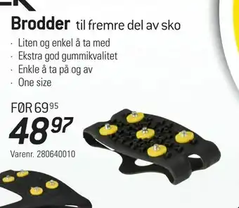 Thansen Brodder til fremre del av sko tilbud