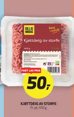 Bunnpris Kjøttdeig av storfe tilbud