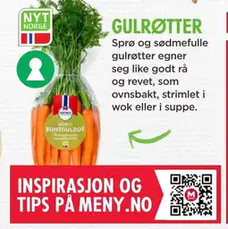 Meny Gulrøtter tilbud