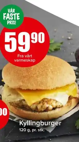 Spar Kyllingburger tilbud