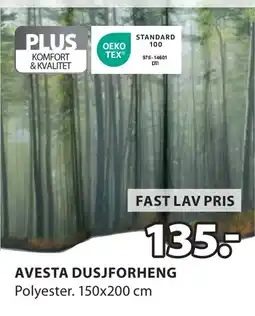 JYSK AVESTA DUSJFORHENG tilbud