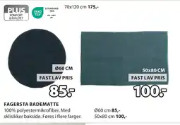 JYSK FAGERSTA BADEMATTE tilbud