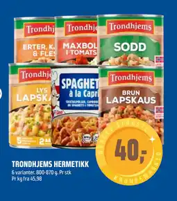 Coop Obs TRONDHJEMS HERMETIKK tilbud