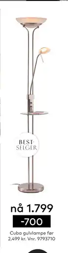 Skeidar Cuba gulvlampe tilbud