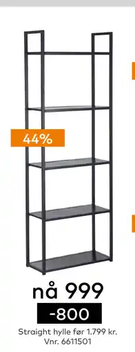 Skeidar Straight hylle tilbud
