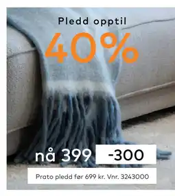 Skeidar Prato pledd tilbud