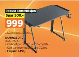 POWER GAMINGBORD tilbud