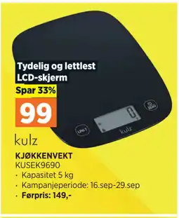 POWER KJØKKENVEKT tilbud