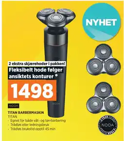 POWER TITAN BARBERMASKIN tilbud