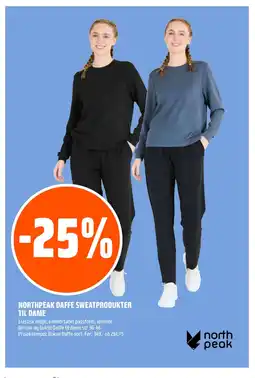 Coop Obs NORTHPEAK DAFFE SWEATPRODUKTER TIL DAME tilbud