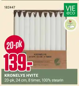 Europris KRONELYS HVITE tilbud