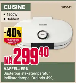 Europris VAFFELJERN tilbud