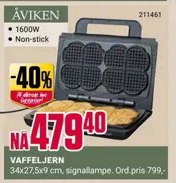 Europris VAFFELJERN tilbud