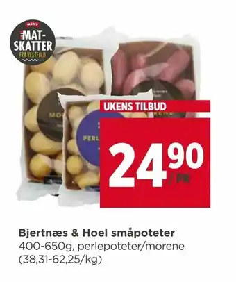 Meny Bjertnæs & Hoel småpoteter tilbud