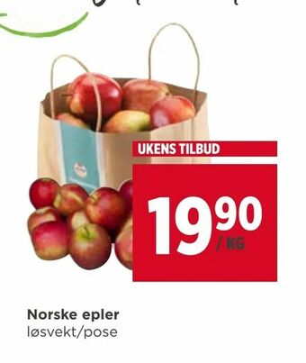 Meny Norske epler tilbud