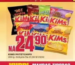 Europris KIMS POTETCHIPS tilbud