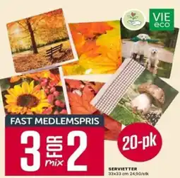 Europris Servietter tilbud