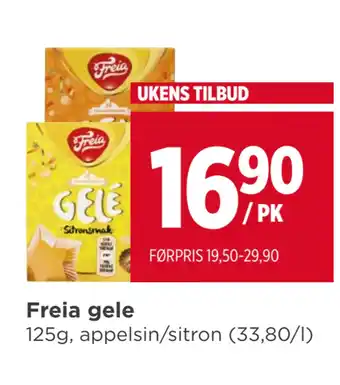 Meny Freia gele tilbud