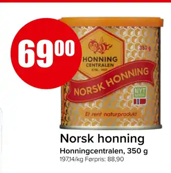 Spar Norsk honning tilbud