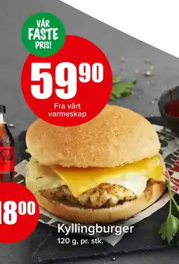 Spar Kyllingburger tilbud