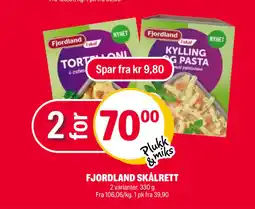 Coop Extra FJORDLAND SKÅLRETT tilbud