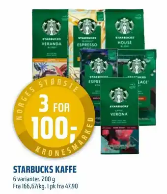 Coop Obs Starbucks kaffe tilbud